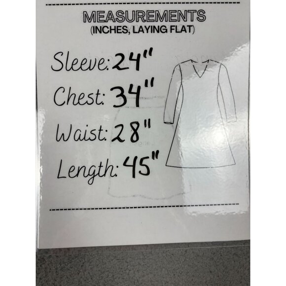 Grace Karin Women's Flowy Wrap V-Neck Midi Glitter Chiffon Dress Red Small NWTs - Picture 8 of 8